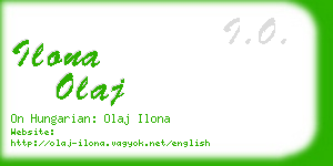 ilona olaj business card